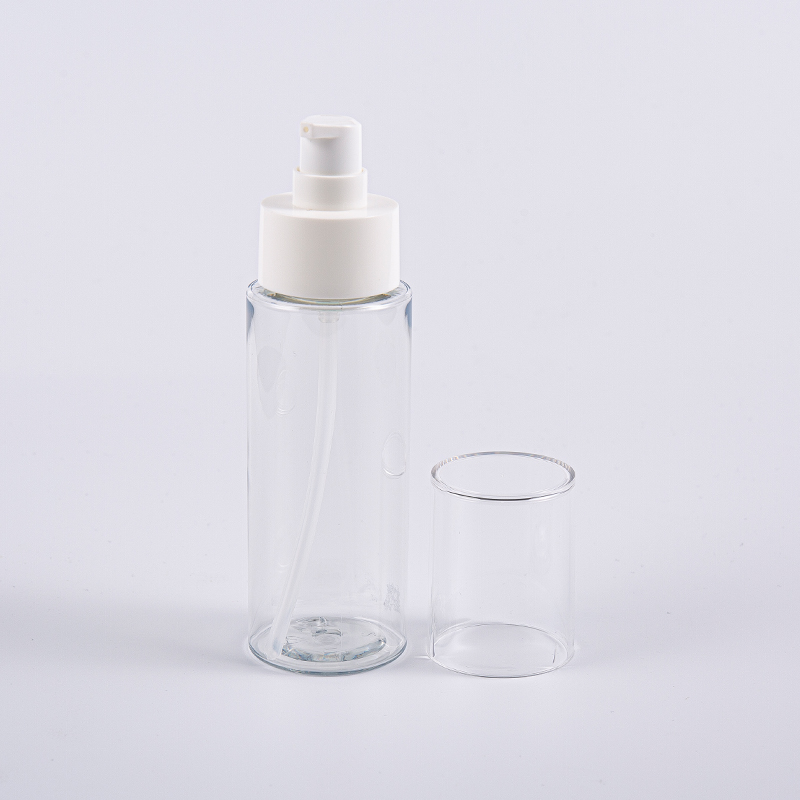 Bouteilles rondes de toner pour le visage en PET de Crème100 ml