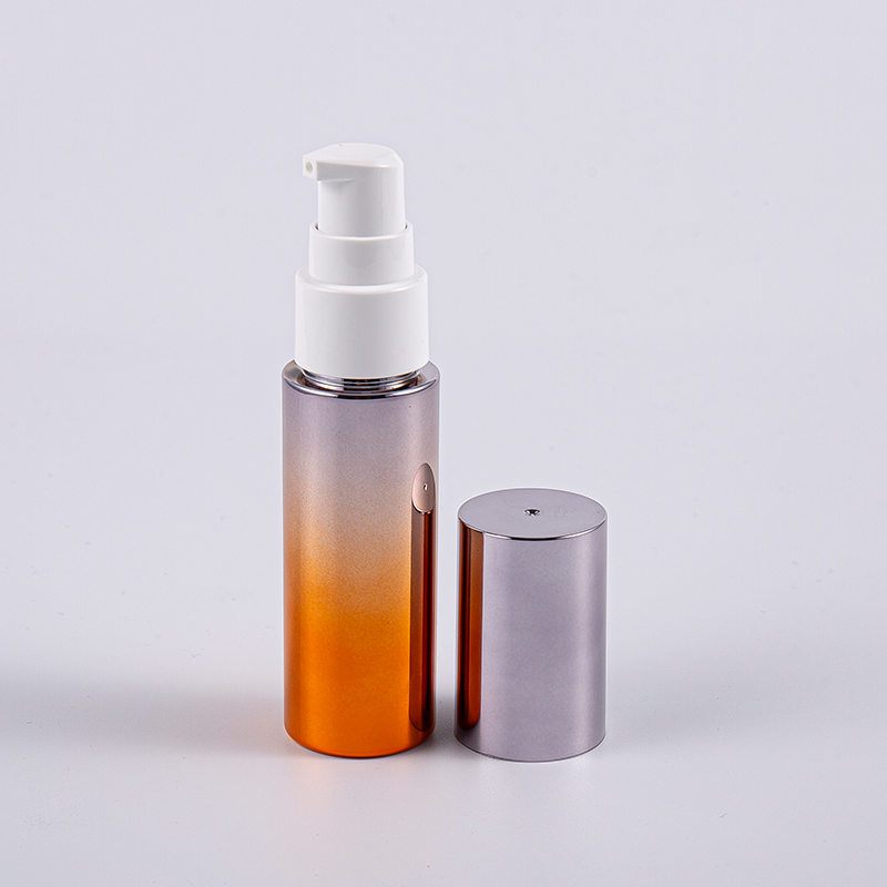  Différentes couleurs forme ronde 30ml PETG bouteille de lotion avec pompe utilisation de voyage