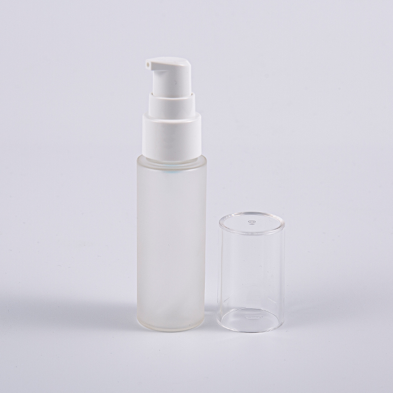  Différentes couleurs forme ronde 30ml PETG bouteille de lotion avec pompe utilisation de voyage