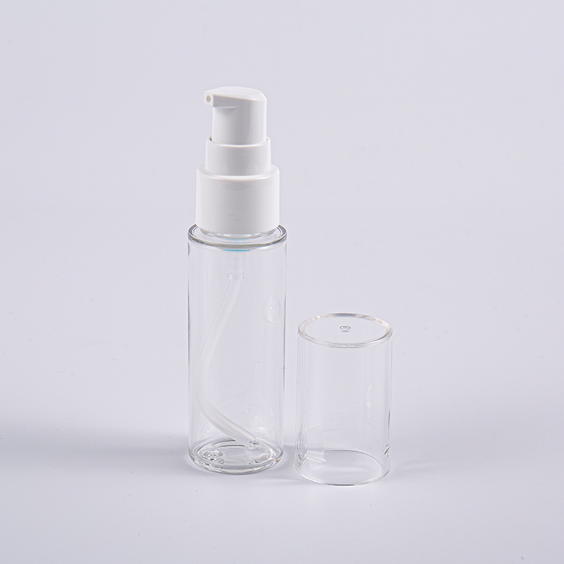  Différentes couleurs forme ronde 30ml PETG bouteille de lotion avec pompe utilisation de voyage