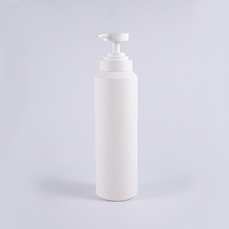 Blanc et noir doux touche rond grande taille 1000 ml bouteille de pompe nettoyante PE
