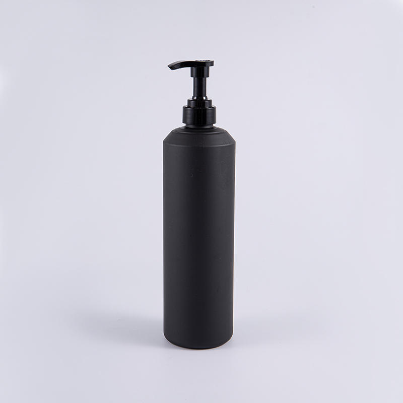 Blanc et noir doux touche rond grande taille 1000 ml bouteille de pompe nettoyante PE
