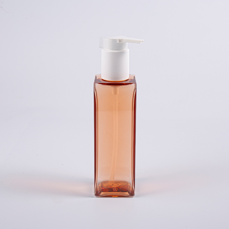 Soins personnels 150ml Flacon pompe de forme carré de lotion PETG