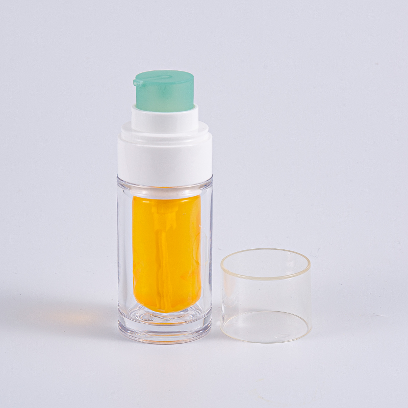 Bouteille PETG transparent avec sac intérieur composite multicouche 30 ml 50 ml de bouteille d'aspirateur avec pompe