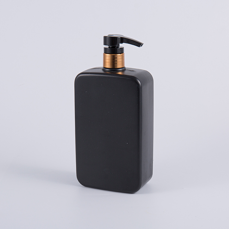 Couleur noir massif carré 1000 ml de la pompe à shampooing PE