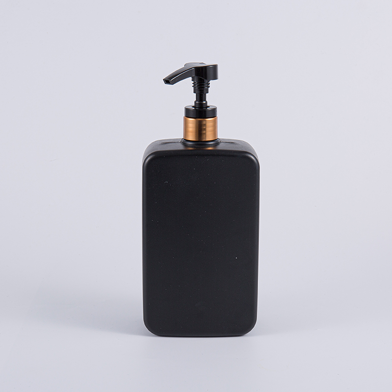 Couleur noir massif carré 1000 ml de la pompe à shampooing PE