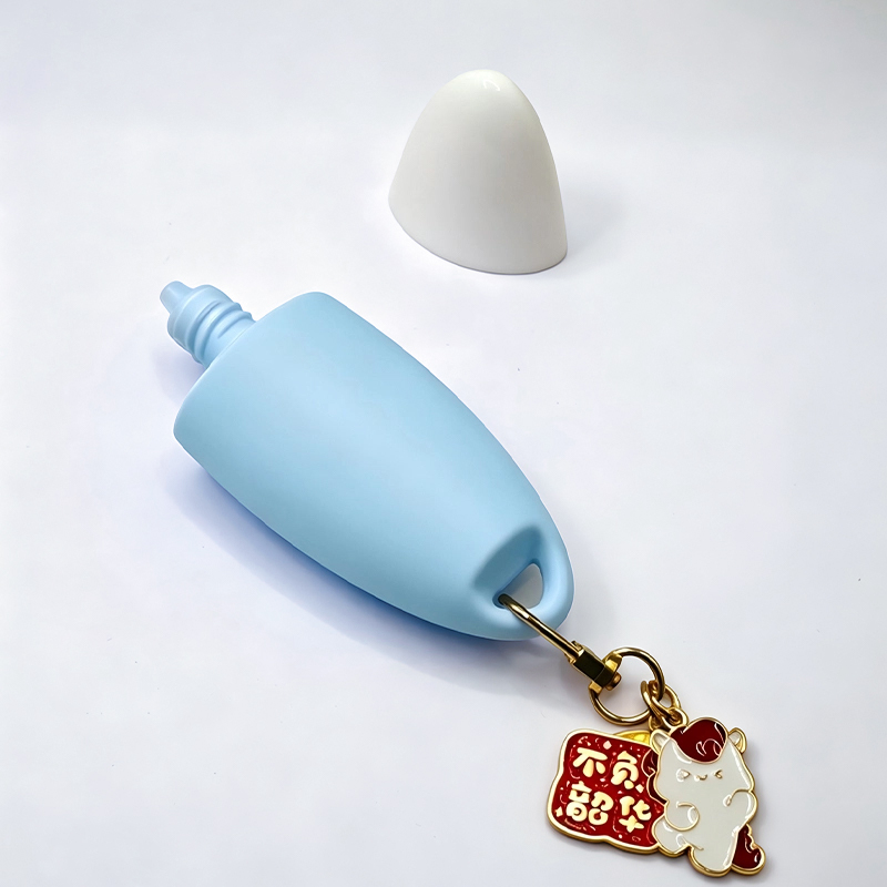 Bouteille tottle de protection solaire compressible en PE coextrudé EVOH à 5 couches en forme d'olive de 30 ml Bouteille tottle de protection solaire compressible en PE coextrudé EVOH à 5 couches en forme d'olive de 30 ml
